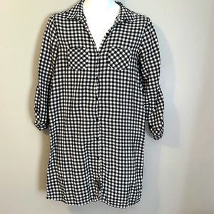 Old Navy | Black and White Shirt Dress | Medium